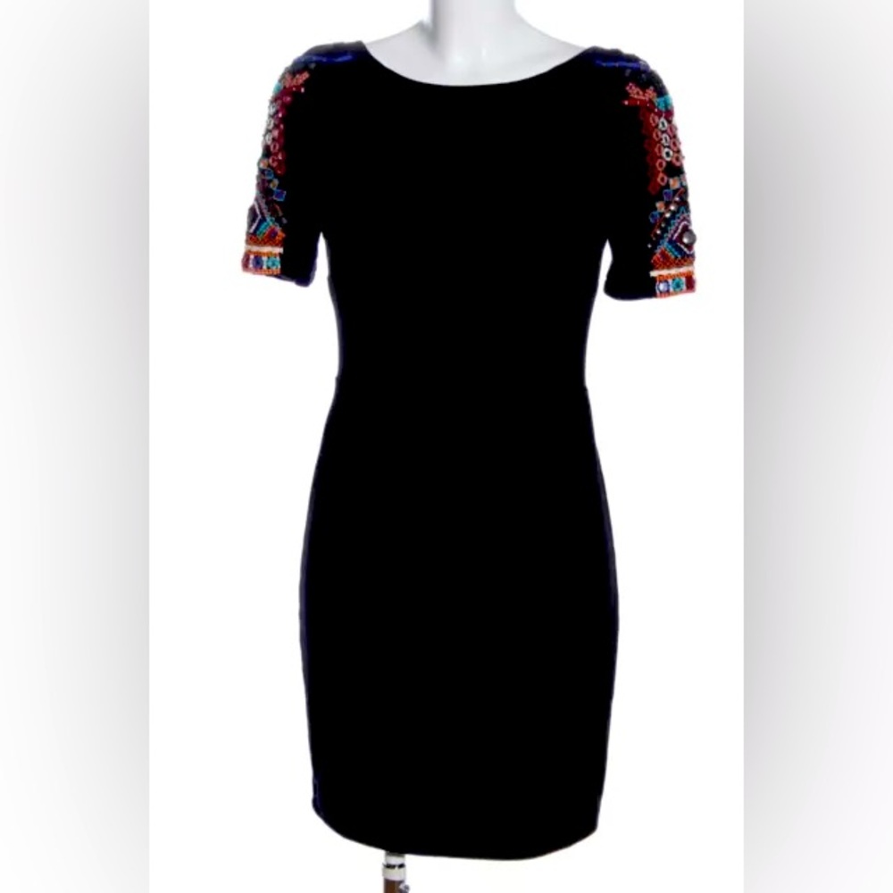 Zara Black Short Sleeves Dress